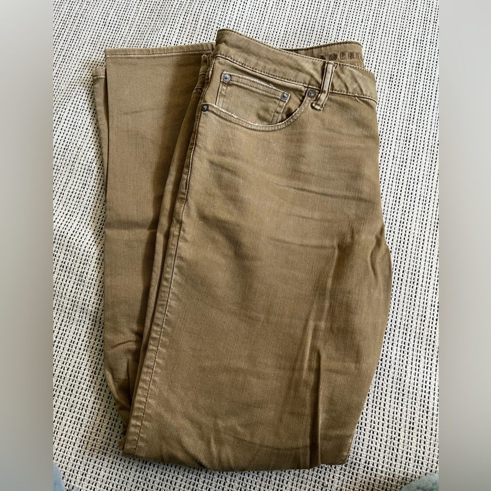 AE MENS Next Level Flex Khaki/ Tan Jean 34x32